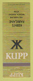 Matchbook Cover - Kuppenheimer Men's Clothes Kern's Parklane Wichita KS