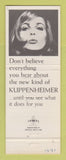 Matchbook Cover - Kuppenheimer Men's Clothes Russell Huston Los Altos CA