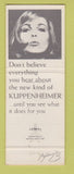 Matchbook Cover - Kuppenheimer Men's Clothes Wheeler's Scottsbluff NE