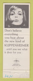 Matchbook Cover - Kuppenheimer Men's Clothes Sullivan Santa Barbara CA