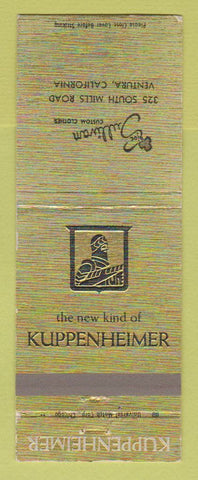 Matchbook Cover - Kuppenheimer Men's Clothes Sullivan Ventura CA
