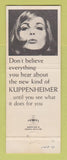 Matchbook Cover - Kuppenheimer Men's Clothes Sullivan Ventura CA