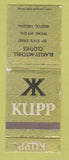 Matchbook Cover - Kuppenheimer Men's Clothes Blakley Mitchell Bristol VA WORN