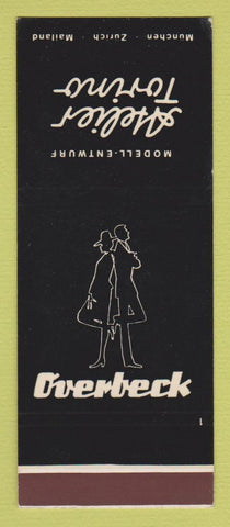 Matchbook Cover - Aselier Tovino Clothes Overbeck SAMPLE
