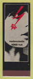 Matchbook Cover - Mademoiselle 1000 Volt Clothes? Girlie SAMPLE