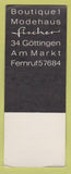 Matchbook Cover - Mademoiselle 1000 Volt Clothes? Girlie SAMPLE