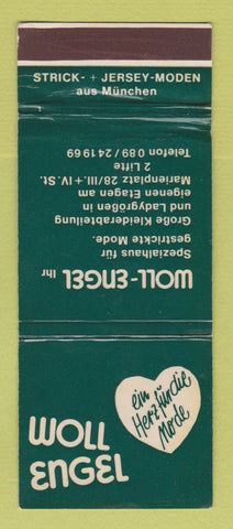 Matchbook Cover - Woll Engel Clothes?
