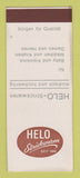 Matchbook Cover - Helo Strickwaren Clothes SAMPLE
