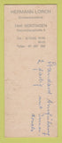 Matchbook Cover - Helo Strickwaren Clothes SAMPLE