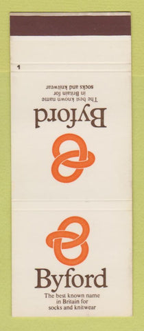 Matchbook Cover - Byford Clothes Socks