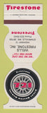 Matchbook Cover - Firestone 721 Tires Wells Starkville MS