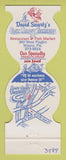 Matchbook Cover - East Coast Fisheries Miami FL David Swartz's