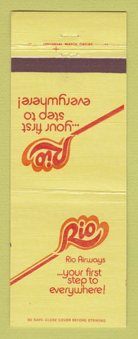 Matchbook Cover - Rio Airline Airways