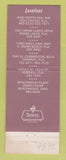 Matchbook Cover - Beverly Hills Cafe Hollywood Miami Lakes Tamarac FL