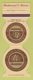 Matchbook Cover - Armadillo Restaurant Akron OH