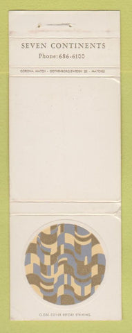 Matchbook Cover - Seven Continents Carson Pirie Scott Chicago IL O'Hare WEAR