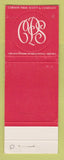 Matchbook Cover - Seven Continents Carson Pirie Scott Chicago IL O'Hare WEAR