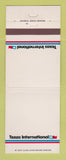 Matchbook Cover - Texas International