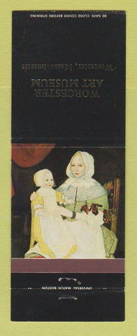 Matchbook Cover - Worcester Art Museum MA Mrs Elizabeth Freake