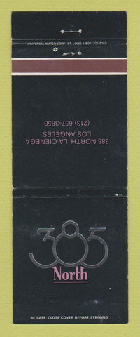 Matchbook Cover - 385 North Los Angeles CA WEAR