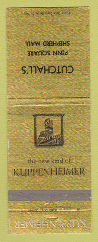 Matchbook Cover - Kuppenheimer Men's Clothes Cutchall's Oklahoma City OK