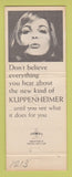 Matchbook Cover - Kuppenheimer Men's Clothes Cutchall's Oklahoma City OK
