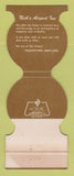 Matchbook Cover - Nick's Airport Inn Hagerstown MD