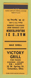 Matchbook Cover - Victory Grill Columbus OH Max's 21 Deli