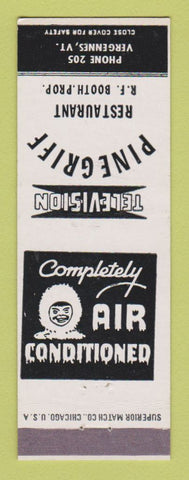 Matchbook Cover - Pine Griff Restaurant Vergennes VT Eskimo