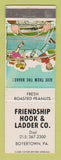 Matchbook Cover - Friendship Hook and Ladder Company Boyertown PA