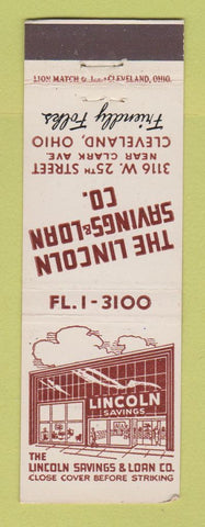 Matchbook Cover - Lincoln Savings and Loan Cleveland OH WEAR