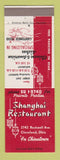 Matchbook Cover - Shanghai Restaurant Chinese Cleveland OH