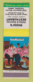 Matchbook Cover - Rossi's Italian Toledo OH Larry Conti Barber Shop Quartet