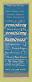 Matchbook Cover - Deepfreeze Appliances Greber Brothers Baltimore MD