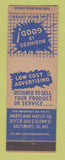 Matchbook Cover - Maryland Match Company Baltimore MD