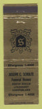 Matchbook Cover - Joseph Schulte Funeral Home Cleveland OH
