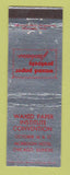 Matchbook Cover - Waxed Paper Institute Convention Chicago IL Morrison Hotel