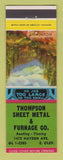 Matchbook Cover - Thompson Sheet Metal Furnace East Cleveland OH