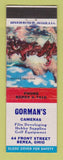 Matchbook Cover - Gorman's Cameras Berea OH