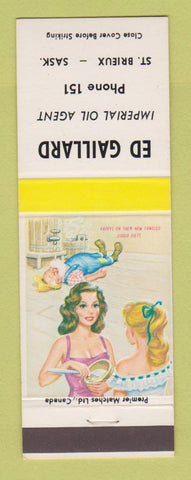 Matchbook Cover - Ed Gaillard Imperial oil gas St Brieux SK hillbilly