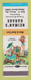 Matchbook Cover - Neiman's Garage Dover PA hillbilly