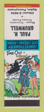 Matchbook Cover - Paul Grunwell Grocery Ogden PA hillbilly