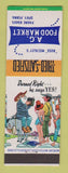 Matchbook Cover - AG Food Market Grocery Spry PA Russ Meckley hillbilly