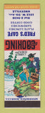Matchbook Cover - Fred's Cafe Knoxville TN hillbilly