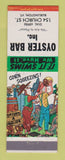 Matchbook Cover - Oyster Bar Burlington VT hillbilly