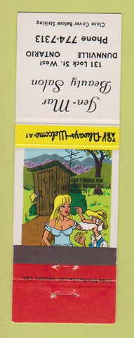 Matchbook Cover - Jen Mar Beauty Salon Dunnville ON hillbilly