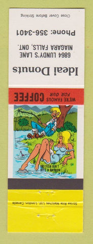Matchbook Cover - Ideal Donuts Niagara Falls ON hillbilly