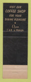 Matchbook Cover - Bellevue Hotel San Francisco CA Hunt Room