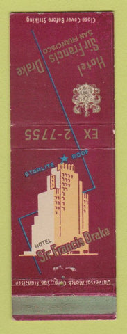 Matchbook Cover - Hotel Sir Francis Drake San Francisco CA WEAR