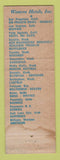 Matchbook Cover - Hotel Sir Francis Drake San Francisco CA WEAR